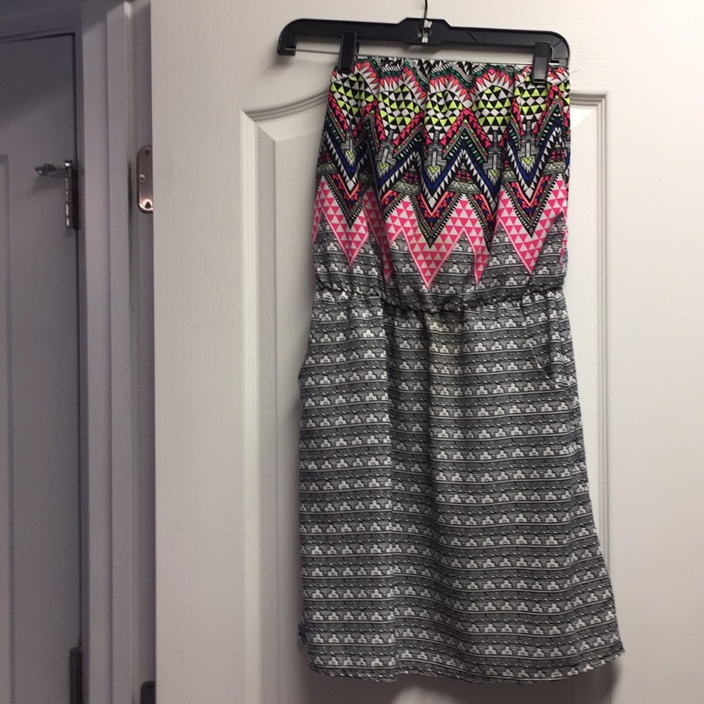 Strapless cocktail dress
